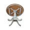International Concepts Round 36 in Rd Top Pedestal Table, Dining Height, Hickory/Stone, 36 W, 36 L, 29.1 in H, Wood K41-36RT - alternate 4